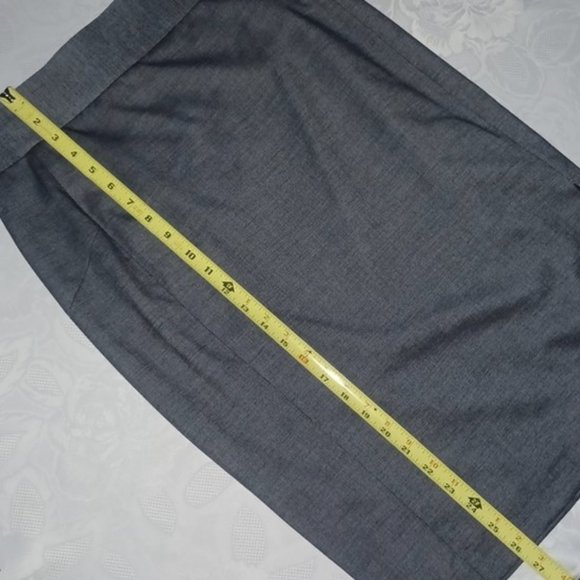 Antonio Melani Pencil Skirt Fully Lined with slit women's size 8 dark chambray - Picture 17 of 17